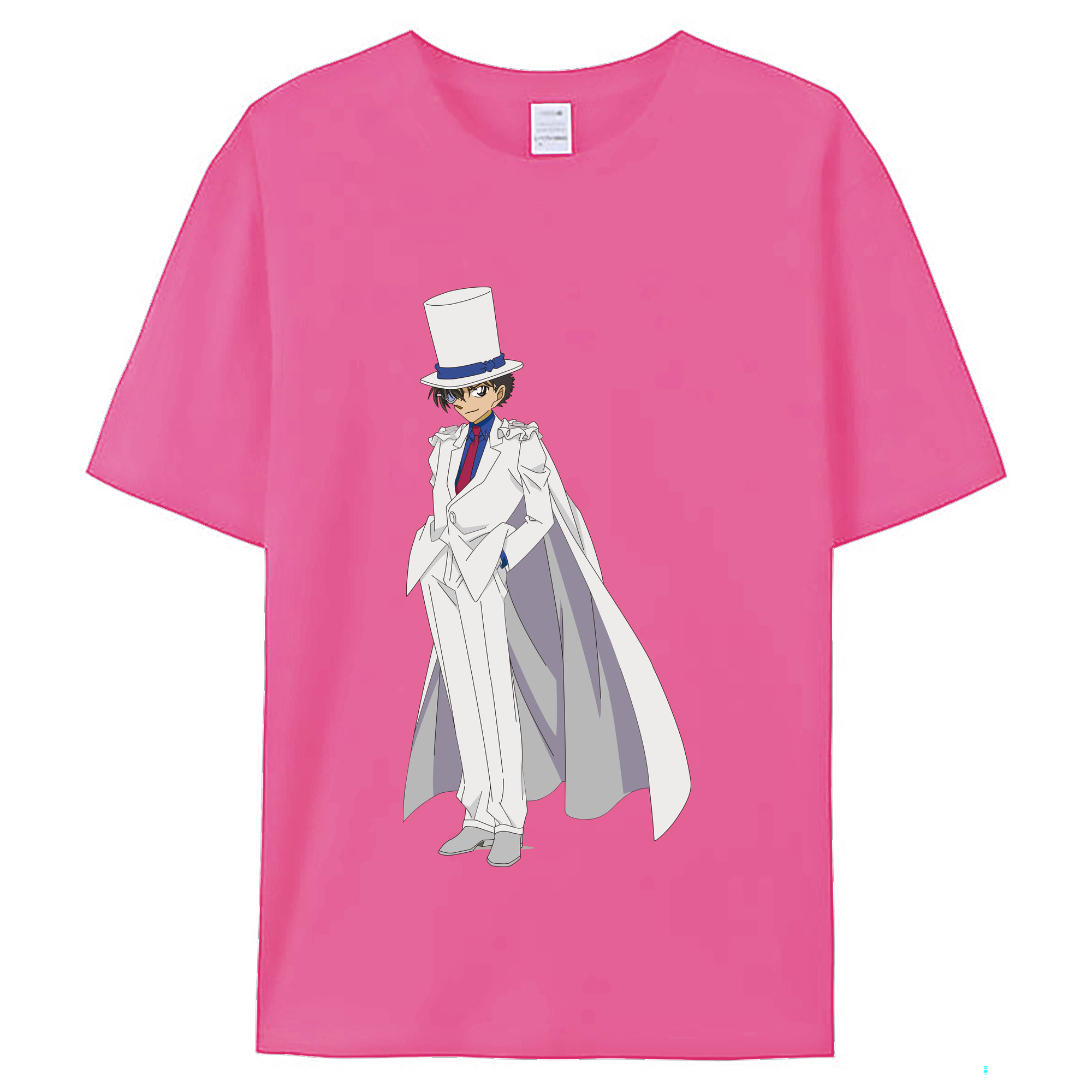 （画像用） 名探偵コナン くろば かいと Detective Conan Kuroba Kaito レディースカジュアルプリントTシャツ（綿100％）